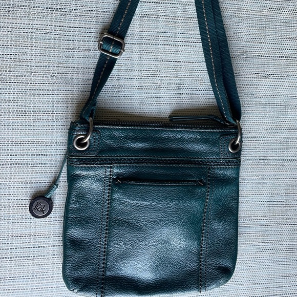 Teal Sak crossbody purse with adjustable strap. - Picture 2 of 5